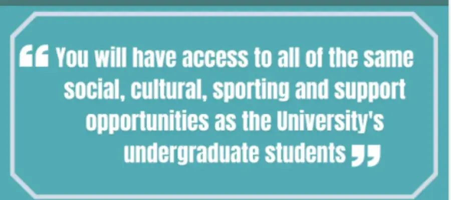 quote about clubs and societies access within the University
