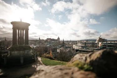 City view of Edinburgh from Arthur's Seat