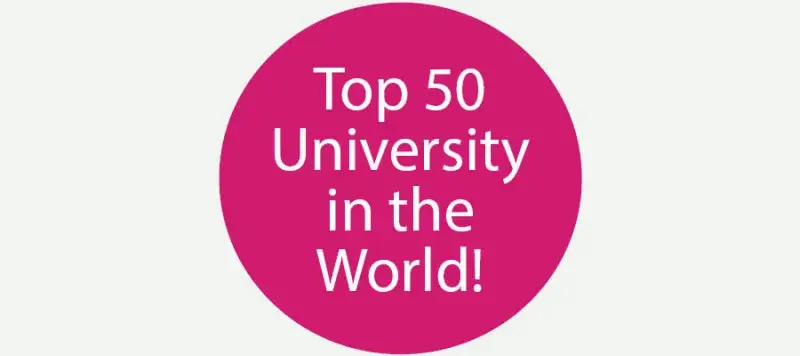 Top 50 university roundel