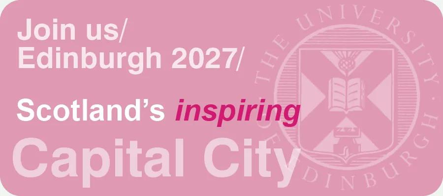 Join us at Pre-Unmi Summer School in Edinburgh 2027